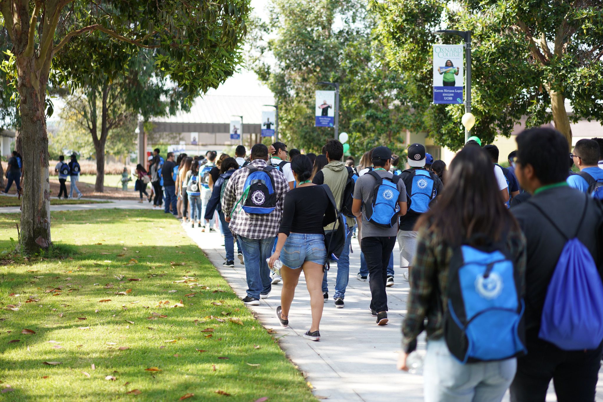 students walking at CondorFest