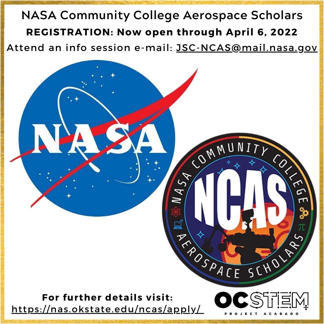 NASA Advertisement for NCAS Internship