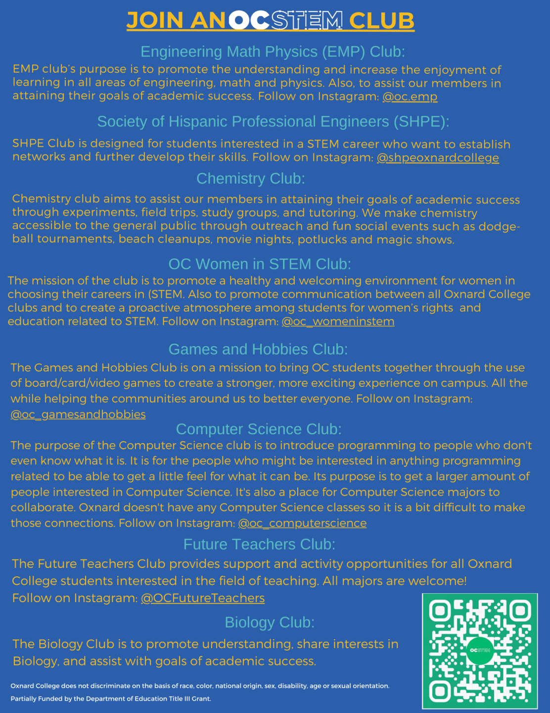 OC STEM Club Alliance