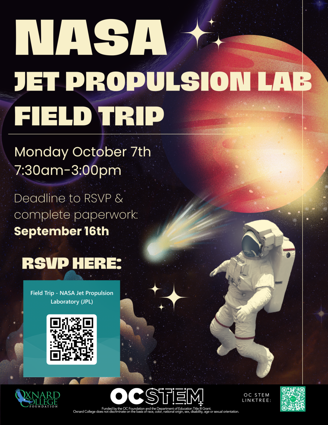 NASA JPL Field Trip