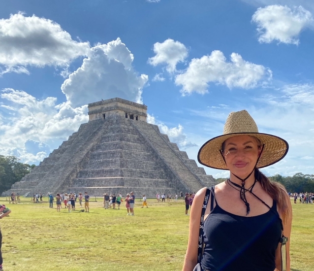 Professor Wilson-Gonzalez in Chichén Itzá, Dec. 2022