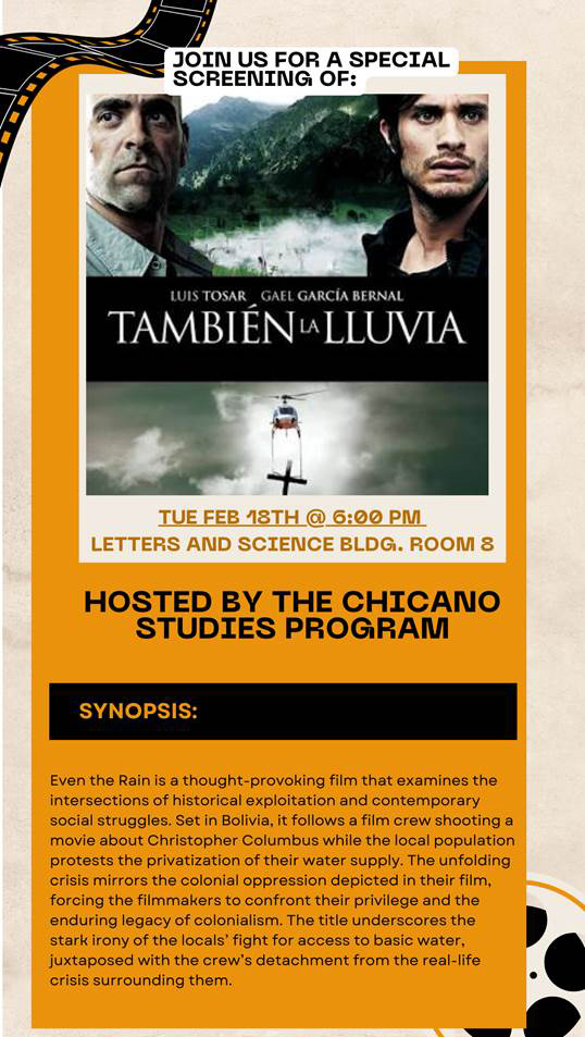 También la lluvia Film Screening