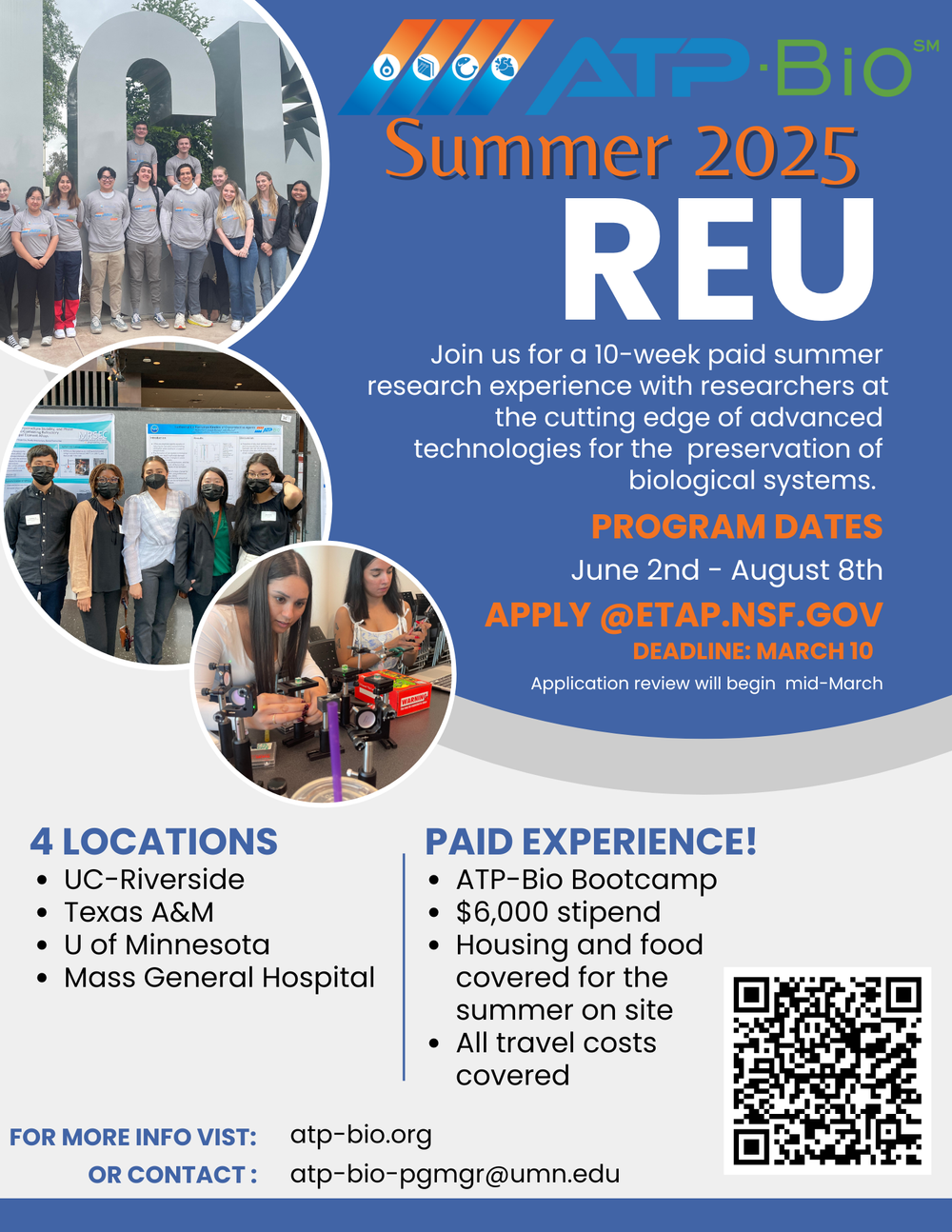 ATP Bio Summer REU