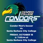 Men’s Soccer: OC Condors vs. Santa Barbara City College
