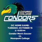 OC Men’s Soccer (Home Game) vs. Moorpark College