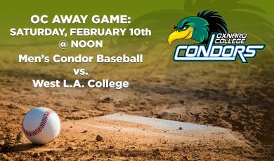 Men’s Baseball: OC Condors (Away Game) vs. West L.A. College 