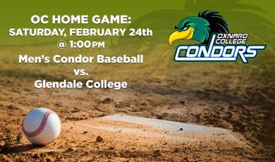 Men’s Baseball: OC Condors (Home Game) vs. Glendale College 