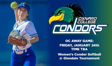 Women’s Softball: OC Condors (Away Game) vs. Glendale College – Glendale Tournament 1/24
